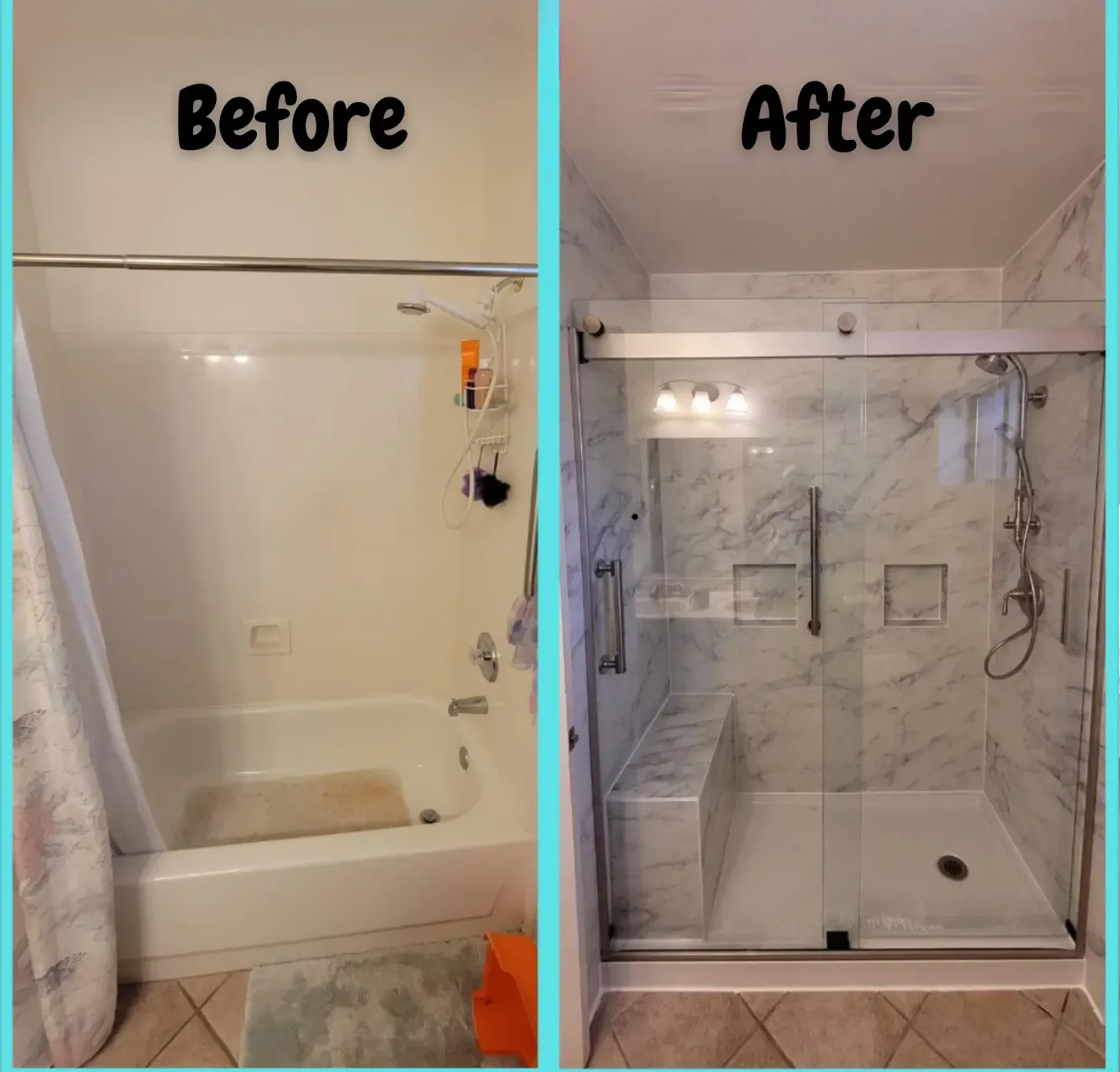 Before and after example for a house needing work
