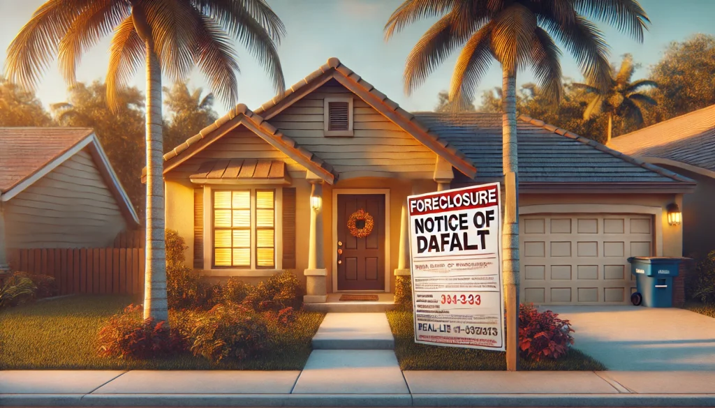 Foreclosure Notice of Default in Florida